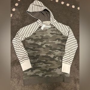 NWT Maurices Camo Stripe Hoodie